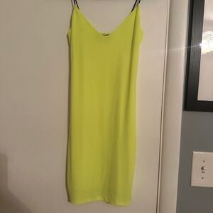 Vibrant Yellow Body-Con Dress